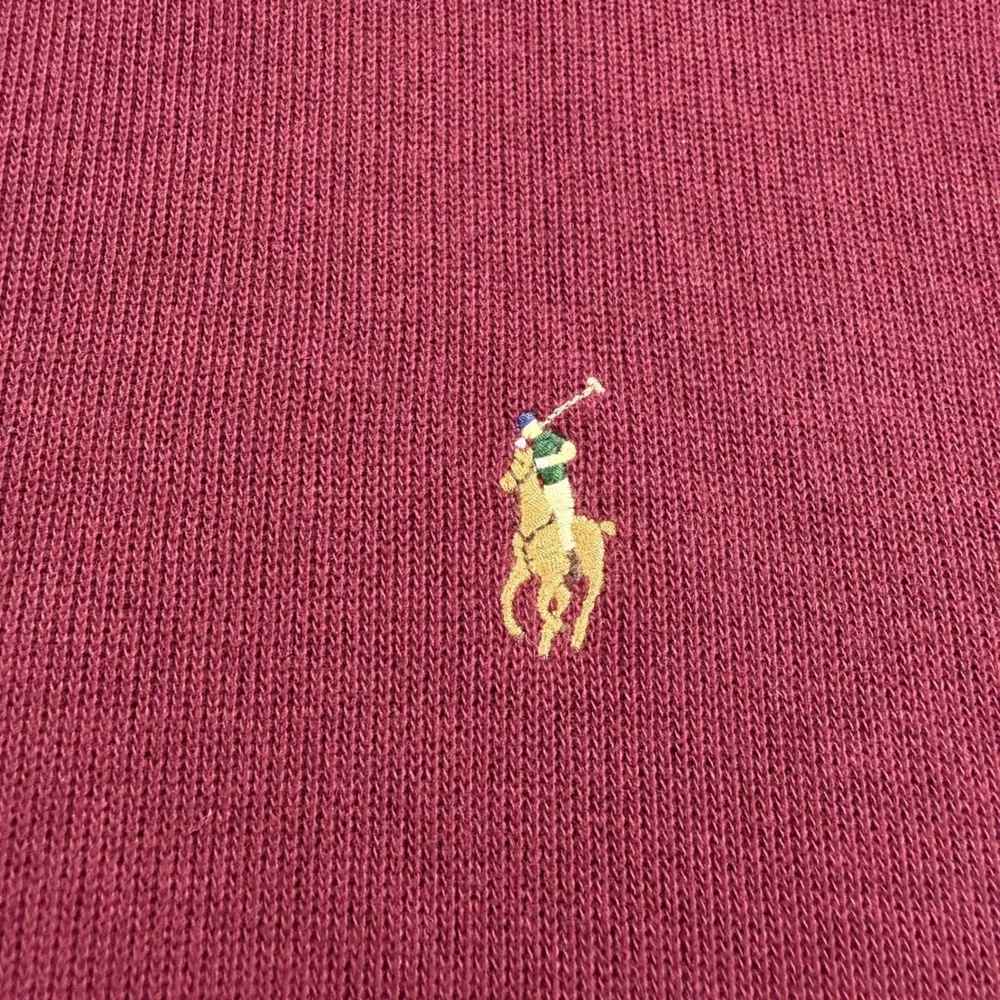 NWT Polo‎ Ralph Lauren Mens Burgundy 4XB 4TG Quarter Zip Long Sleeve Sweater